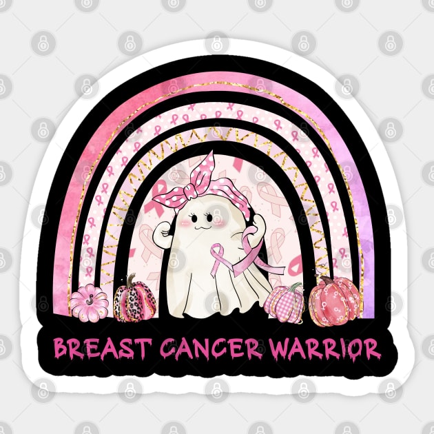 Ghost Breast Cancer Warrior Sticker by TsunamiMommy